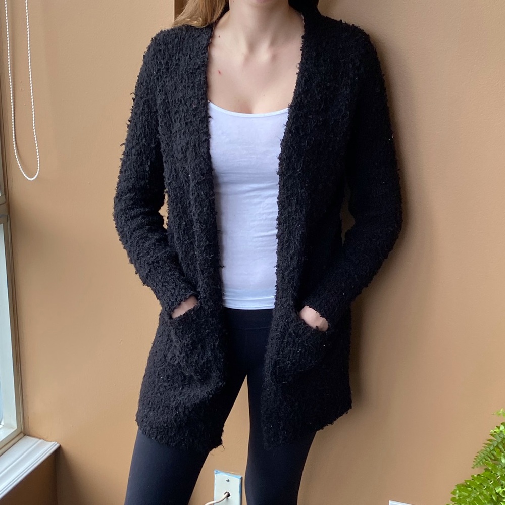 Black cardigan